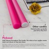 Pickood 10-Inch Tall Unscented Dripless Taper Candles Bulk 30 Pack