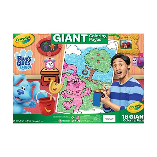 Giant Coloring Book Featuring Blue's Clues, Beginner Child, 18 Pages