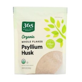 365 by Whole Foods Market Organic Whole Flakes Psyllium Husk, 12 oz