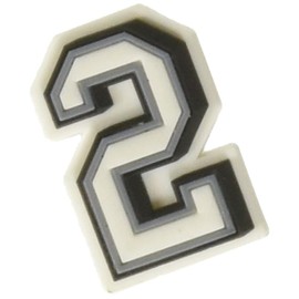 Crocs Jibbitz Number Shoe Charms | Jibbitz for Crocs, Number 2, Small