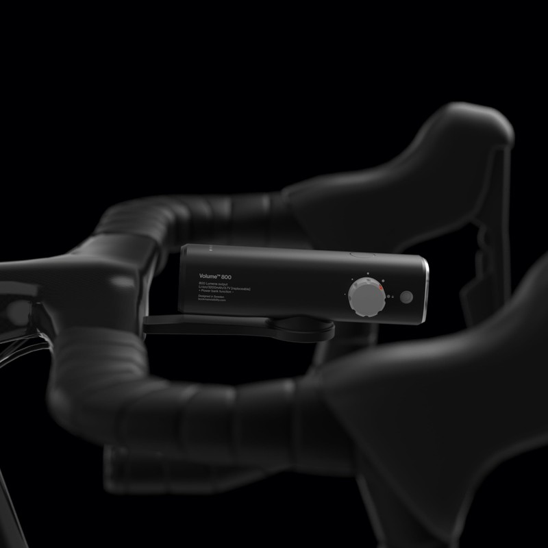 Bookman Volume 800 Rechargeable Bicycle Light | Black