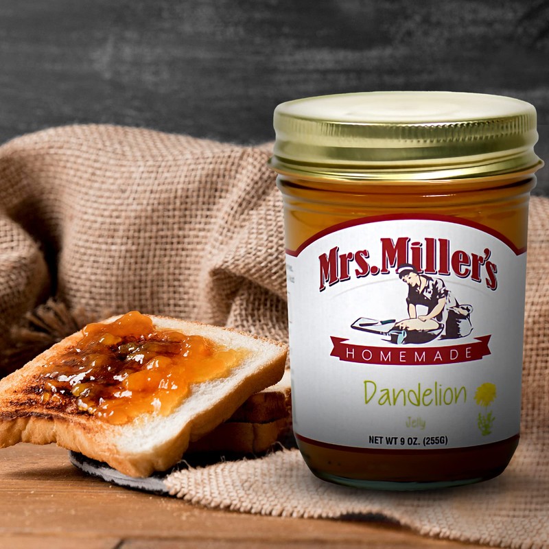 Dandelion Jelly: 3 Jars Mrs. Miller's Homemade