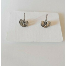 Unbranded Tiny Diamond Shape Mens Womens Unisex Earrings Hypoallergenic Stainless #114