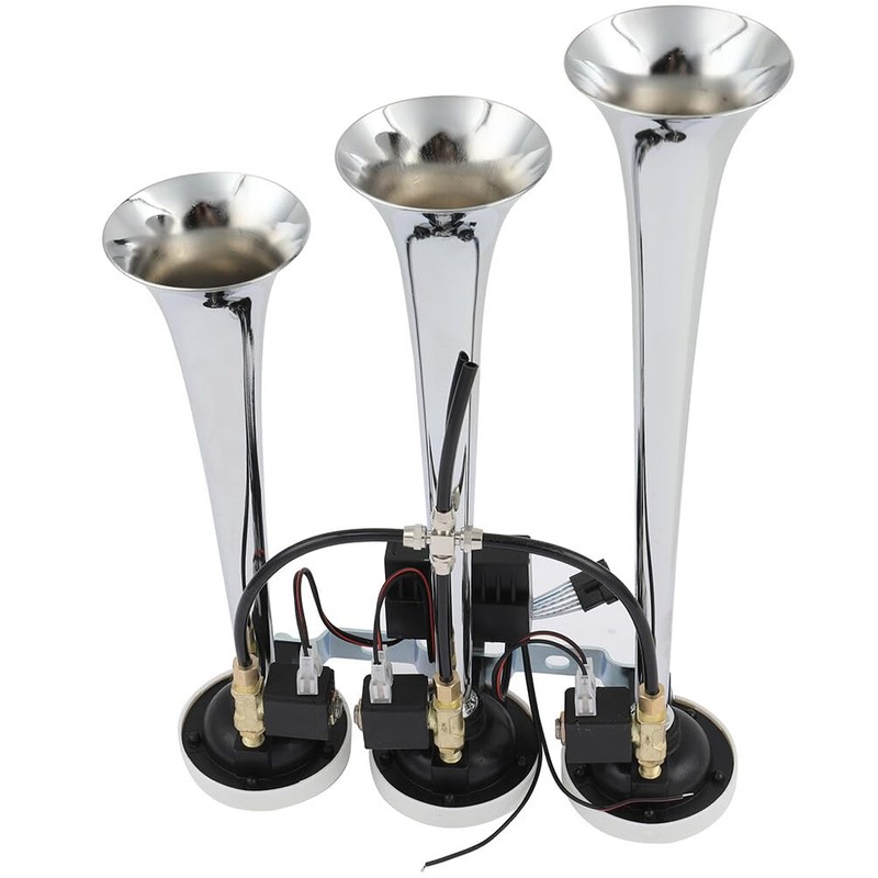 Scitoo 150db Super Loud 3Pcs Electric Air Horns Kit for