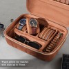 ProCase Mens Travel Jewelry Case, 3 Slots Watch Travel Case,