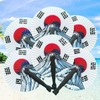 접이식 태극기 원형 휴대 전통 손부채 1P (WFJDPB0) Foldable Taegukgi Round Portable Traditional Hand Fan 1P (WFJDPB0)