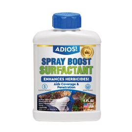 Adios! Spray Boost Surfactant for Herbicide and Weeds, Makes 25 Gallons of Nonionic Wetting Agent (8oz)