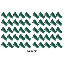 JSP Manufacturing Green Plastic Mini Roof Snow Ice Guard - Multi-Quantity Pack | Prevents Sliding Snow Stops Buildup (50)