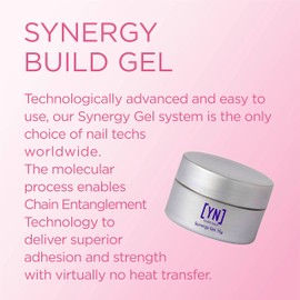 Young Nails Synergy Gel System, Building Gel - Hard Builder Gel, Superior Adhesion & Strength, Structured Nail Gel Builder - Build Gel, Pink, 15g