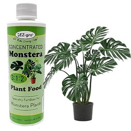 Professional Liquid Monstera Plant Food by EZ-gro | 3:1:2 Ratio of Concentrated Indoor Plant Fertilizer for Your Monstera Plant Live | 8 oz