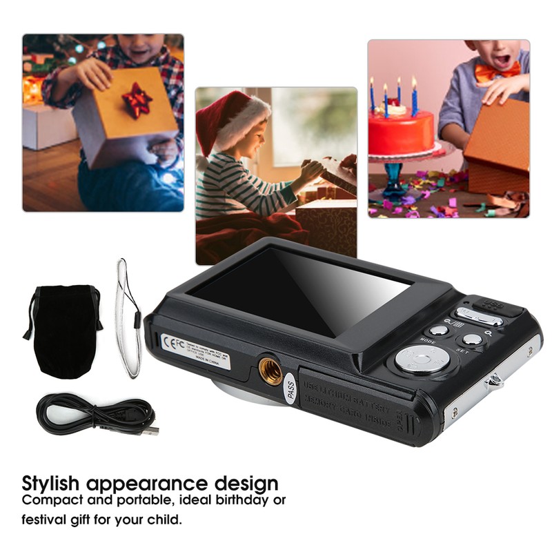 21MP 2.4in TFT Screen 8 Times Digital Zoom Camera with