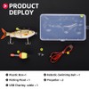 Robotic Swimming Fishing Electric Lures 5.12" USB Rechargeable LED Light