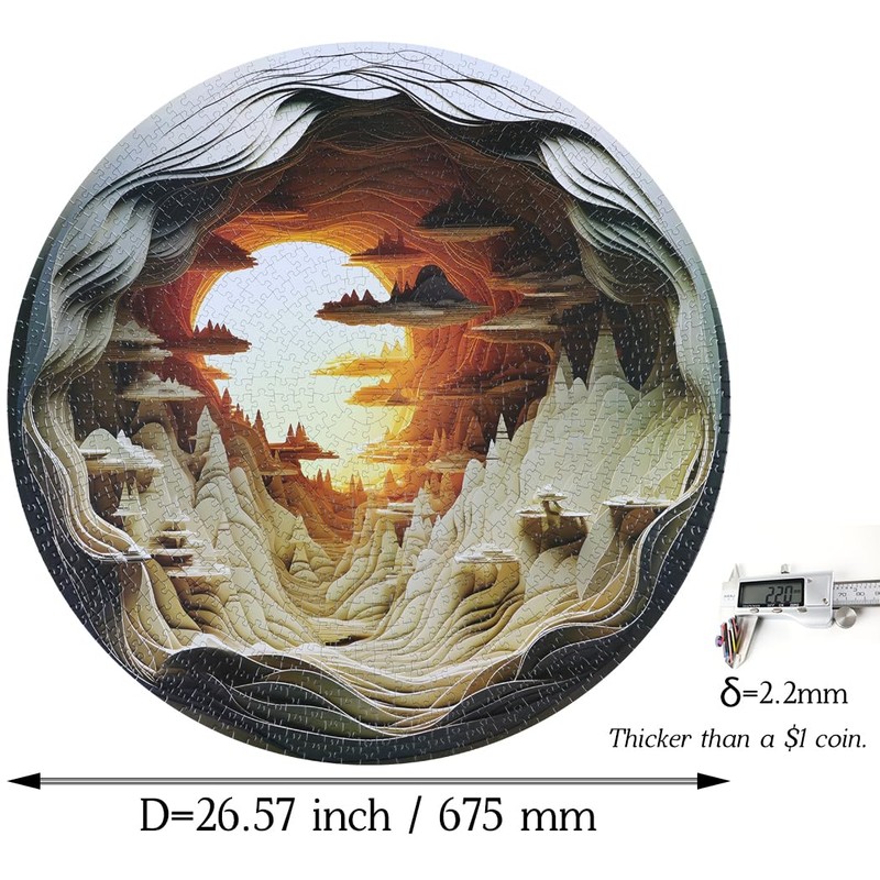 Bgraamiens- Hard Puzzles for Adults -3D Visual Dawn Inside a