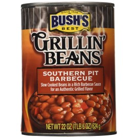 Bush's Best, Grillin' Beans, Southern Pit Barbecue, 22oz. Can (Pack of 3)