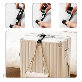 Suitcase Belt, Luggage Fastening Straps, 7 Pieces, Convenient for Travel, Cargo Tightening Belt, Anti-Collapse, Adjustable, Multi-purpose, Fixed Band, 7 Colors Included