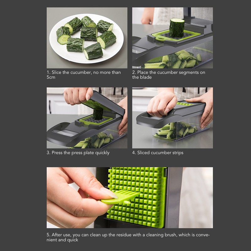 Vegetable Cutter Peeler Chopper Fruit Potato Carrot Grater for Kitchen