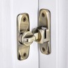 INIRET Barn Door Latches,Bronze 90/180 Degree Gate Lock,Zinc Alloy Right