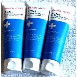 Peach Slices Acne Oil-Free Moisturizer Lot Salicylic Acid 2.82 oz/80 ml 9/2025