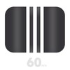 60 Pack 3.5" Magnetic Door Hinge Covers for Painting, Flexible
