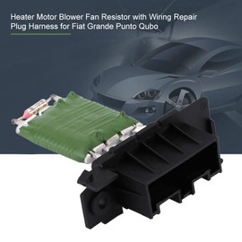 Heater Motor Blower Fan Resistor with Wiring Repair Plug Harness for Grande Punto Qubo