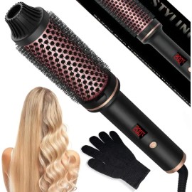 Cepillo Térmico Electrico Para Cabello Maquina Rizador 3en1