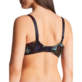 Aubade Women's Reine des Pres Comfort Plunging Triangle Bra Deep V, REGLISSE, 36D