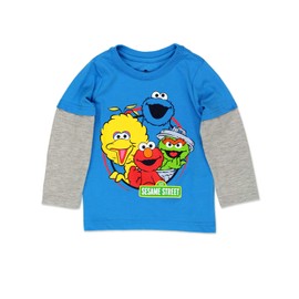 Sesame Street Elmo and Cookie Monster Boys Shirt for Infant and Toddlers