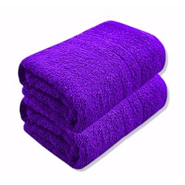 A & B TRADERS Bath Sheets Big Size Large Jumbo Towels Pure Egyptian Cotton Quick Dry Soft Bathroom Towels (Bath Sheet, Purple)