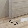HOMSFOU 20pcs Cabinet Foot Buckle Baseboard Toe Kick Clips Furniture