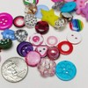 Chenkou Craft Random 100pcs Small Plastic Buttons DIY Sewing Craft