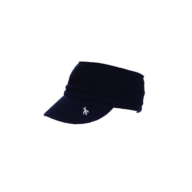 Green Lamb Hillary Knit Visor Navy