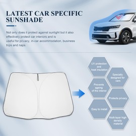 BIBIBO for 2024 2025 Kia Sorento Sunshade 2021-2024 2025 Kia Sorento Front Windshield Sun Shade, Block UV Rays Foldable Sun Visor, Keep Your Car Cooler Kia Sorento 2021-2025