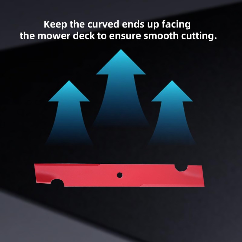 MAXPRO 3 Packs Mower Blades Mulching Blades Set for Bad