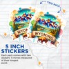 (2 Pack) Wyoming Adventure Stickers - Nature Mountain Scene -