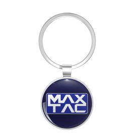 BKR Graphics MaxTac Emblem - Cyberpunk 2077 Metal Double Sided Key Chain Keychain