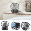 Unbranded Lightweight Adaptable Economical Stylish Solar-Powered Clip-On Fan with Hat