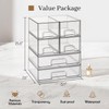 Clear Stackable Storage Drawers, Acrylic Bathroom Makeup Organizer, Plastic Bins