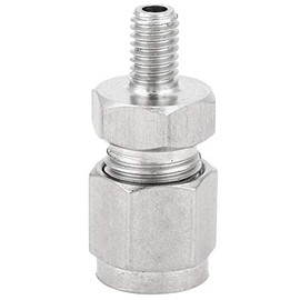 Wire End Ferrule Joint Powertool Stainless Steel Compression Fitting Straight Metric Thread Double Sleeve Connector for Oil Water Air, Φ4-1/8, 190
