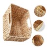 Alipis Versatile Storage Basket Woven Desktop Organizer for Kitchen Office