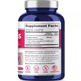 NusaPure Corydalis 10,000 mg 180 Veg caps (Extract 20:1, Non-GMO)