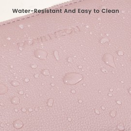 ROWNYEON Small Makeup Bag for Purse, Mini Portable Cosmetic Bags for Women, PU Leather Coin Purse Lipstick Cosmetic Accessories Organizer, Travel Makeup Pouch Zipper Pouch for Men Women