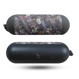 Glossy Glitter Speaker Skin Compatible with Beats Pill (2024) - Midnight Blossom - Premium 3M Vinyl Protective Wrap Decal Cover - Easy to Apply | Crafted in The USA by MightySkins