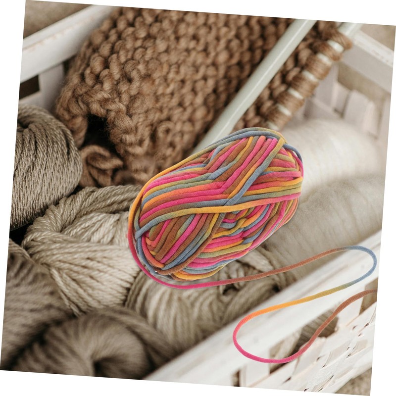 Tofficu Rainbow T Shirt Yarn for Beginners Soft Chunky Yarn