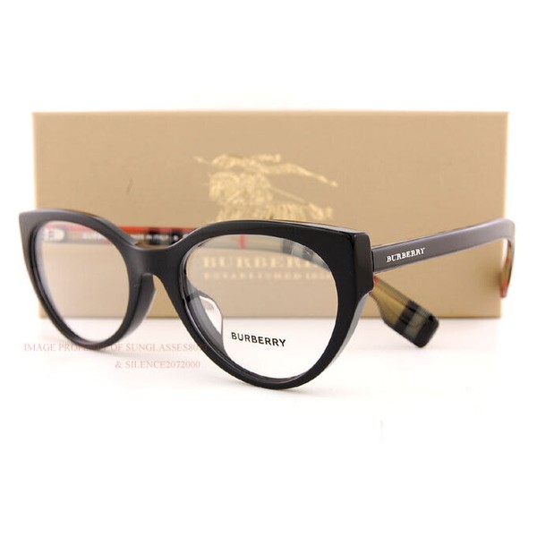 Brand New BURBERRY Eyeglass Frames BE 2289 3773 Black For Women Size 53