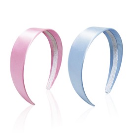 2 Pieces For Women'S Wide Hairbands, Satin Hairbands, Simple And Versatile Hair Accessories, Hairstyle Decoration Supplies, Clothing Accessories.