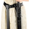 NIDHFG 1 Piece Black Belt, Knight Clothing Accessories, Pu Leather