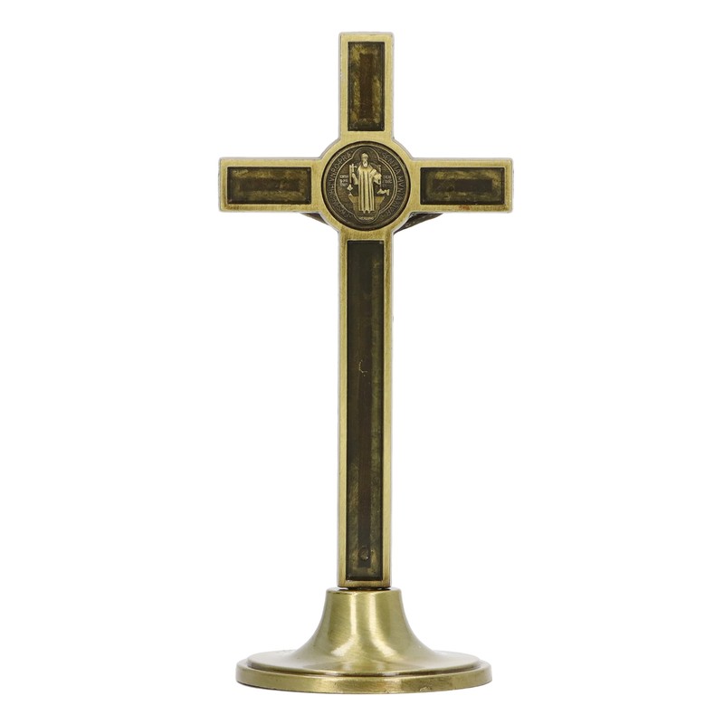 Catholic Cross Hand Made Zinc Alloy Metal Vertical Catholic Crucifix