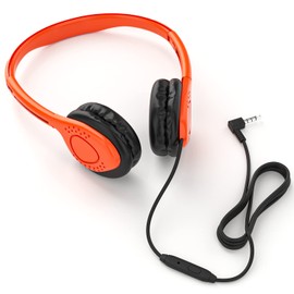 Maeline Bulk Classroom Student Headphones On Ear Stereo Headphones Adjustable Band & Faux Leather Cushions for Kids Online Learning, Library, School, Travel - 3.5mm Plug - 30 Pack - Multi Colors