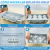 SlowTon Moldes y Bandejas para Cubitos de Hielo, Moldes para