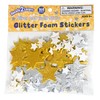 READY 2 LEARN Glitter Foam Stickers - Silver and Gold
